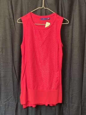 Apt. 9 Red Shimmer Top
